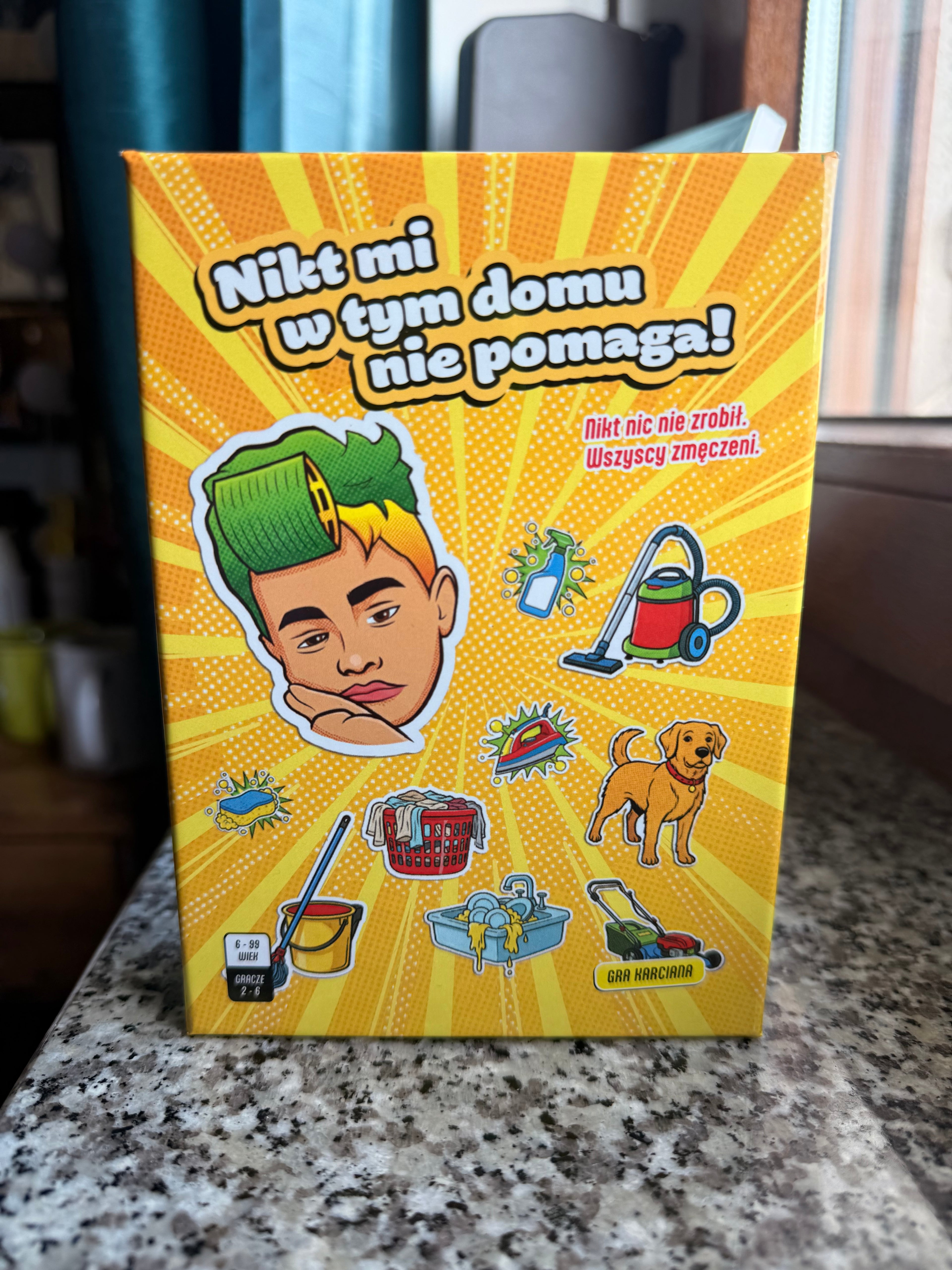 Gra karciana "Nikt mi w tym domu nie pomaga" ANGLIA