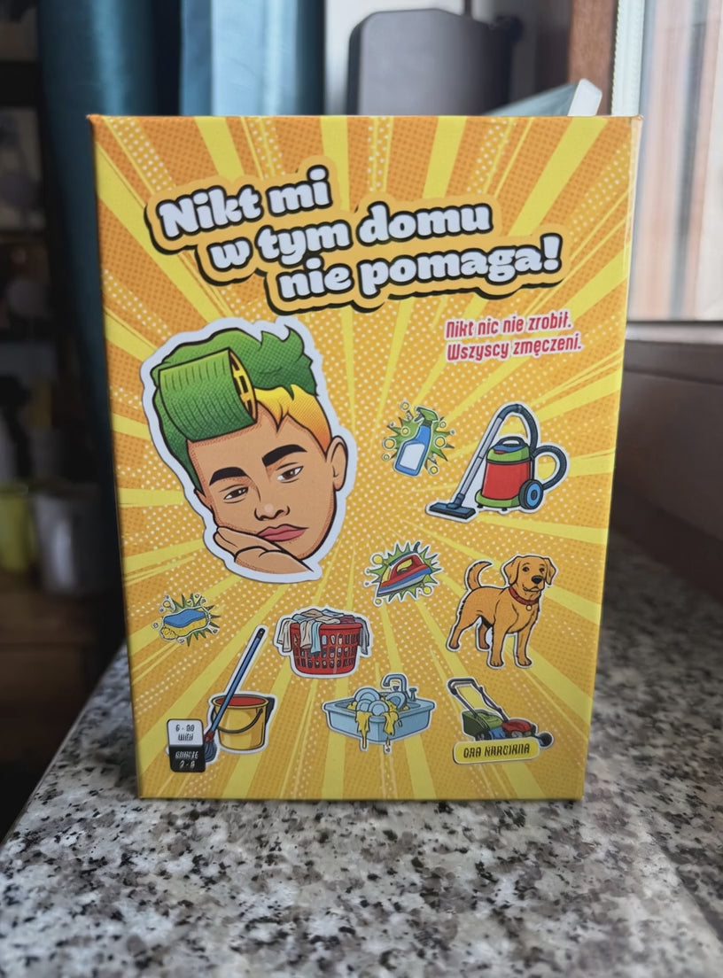 Gra karciana "Nikt mi w tym domu nie pomaga"